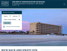 Tablet Screenshot of fourpointsdestinfortwaltonbeach.com